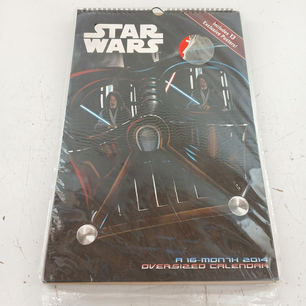 4X Star Wars 16-Month Oversized Calendars 2011–2014 Includes Exclusive Poster
